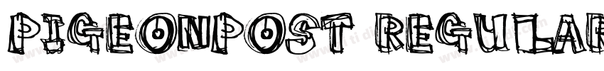 PigeonPost Regular字体转换